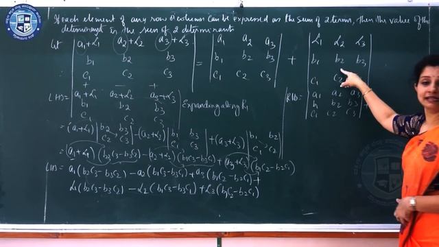 Mathematics : Chapter - 4 Part 3/11: Determinants || By Ms. Anupama G.K смотреть онлайн