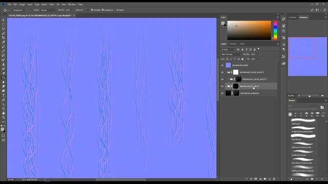 Hair Strand Designer - Processing the textures in Photoshop смотреть онлайн
