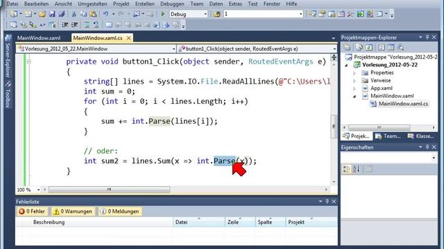 06A.1 Exceptions, try, catch, Datei einlesen, Zeichenkette nach Zahl смотреть онлайн