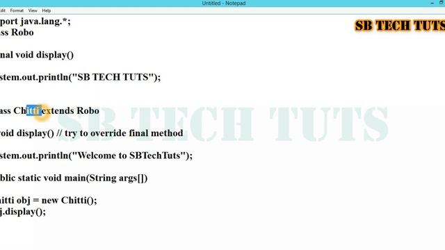 Final Method in Java | Final Method | Java Programming | Telugu смотреть онлайн
