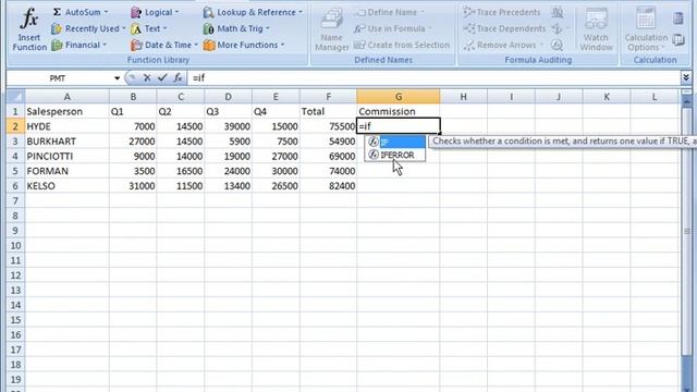 Excel 2007 Tutorial 12: Intro to Formulas смотреть онлайн