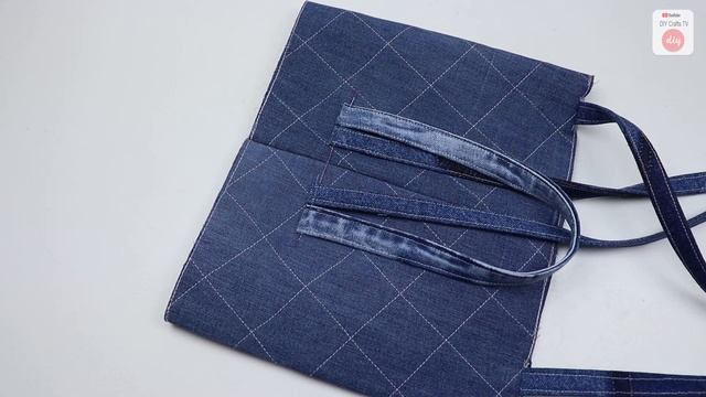 How to Make a Backpack • DIY DENIM BACKPACK IDEA • Jeans Reuse • ASMR Sewing Sounds смотреть онлайн