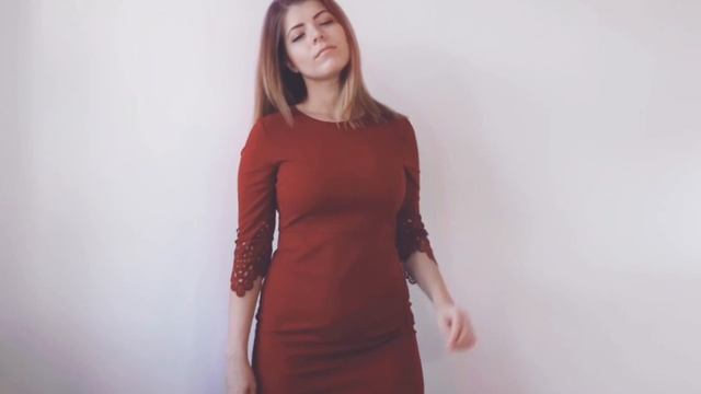 ПЛАТЬЕ В ВИННОМ ЦВЕТЕ от #Sheinside смотреть онлайн