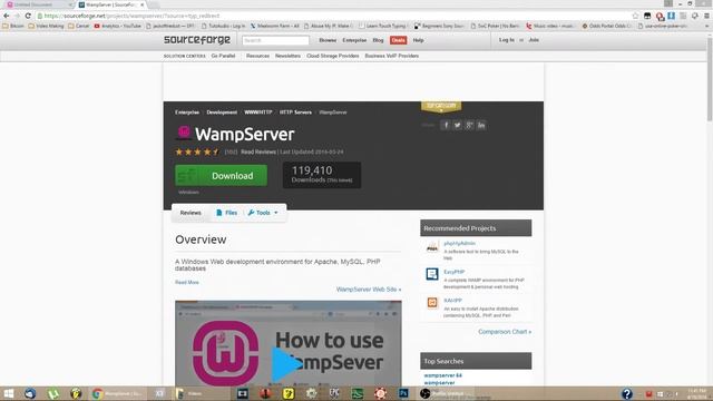 PHP for Beginners Tutorial 2 - Installing WAMP Server смотреть онлайн