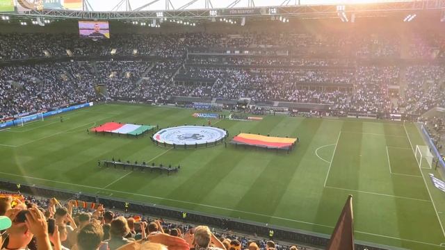 Germany: Mönchengladbach: Borussia Park: Nations League 06.2022 Deutschland vs Italia (Hymne Anthem смотреть онлайн