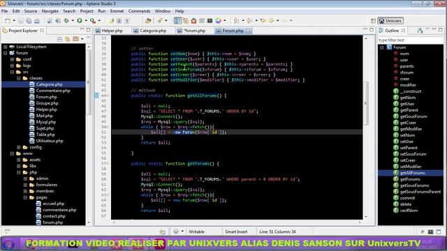 Le projet Forum avec POO et PDO - Partie 11 / 12 смотреть онлайн
