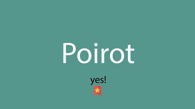 Poirot pronunciation смотреть онлайн