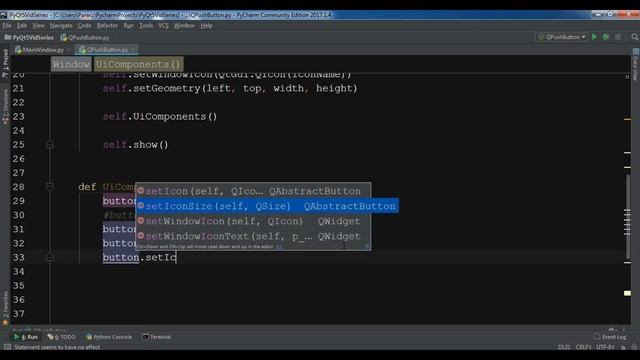 Python GUI Development With PyQt5 Icon Image & Tooltip QPushButton #3 смотреть онлайн