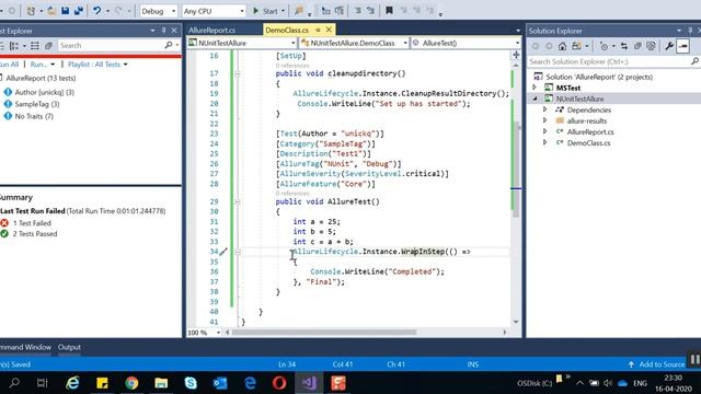 Nunit- How to Set Up/Configure Allure Reporting смотреть онлайн