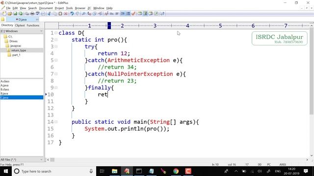 Function Return Type in Java ~ Lecture - 22 смотреть онлайн