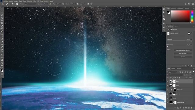 Photoshop degradado y transparencias: Cómo utilizar máscaras y degradados para hacer este póster смотреть онлайн