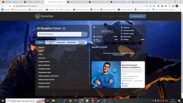 Как посмотреть статистику в Rust или CSGO || Rust stats and CS GO Stats