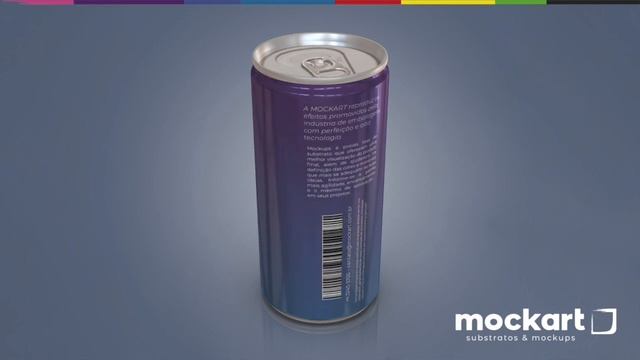 Animação Digital de Mockup 3D de Lata смотреть онлайн