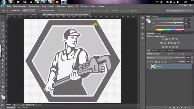 Процесс создания визитки в Adobe PhotoShop CS6 смотреть онлайн