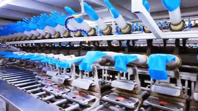 Nitrile latex glove production line смотреть онлайн