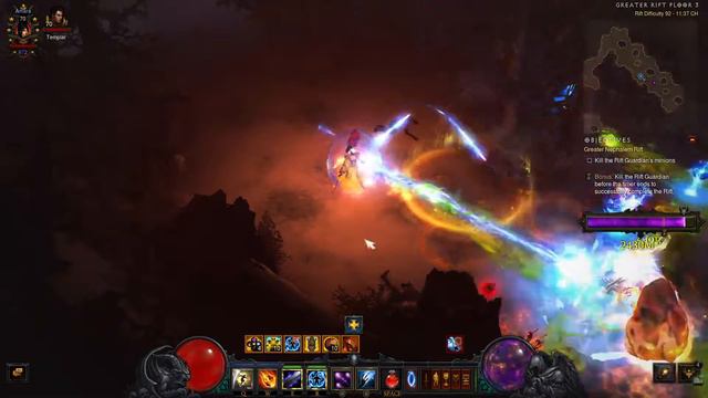 Diablo 3 - Wizard solo GR level 92 - Tal Rasha meteor build смотреть онлайн