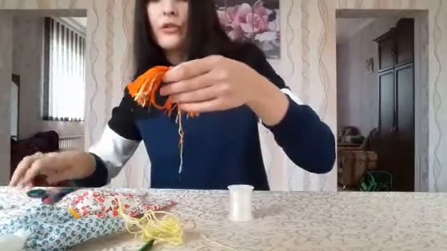 Шьем куклу Тильду. Изготовление волос смотреть онлайн