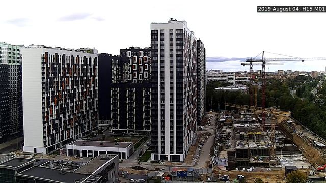 Стройка ЖК Летний сад (1 камера) 04 августа 2019 г смотреть онлайн