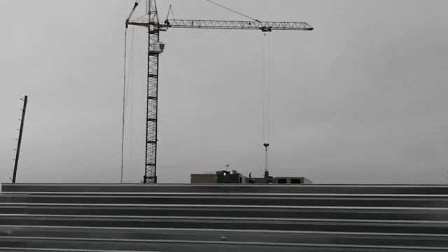 Работа Башенного крана КБ-515. Глухово, Жк Новая Рига. смотреть онлайн