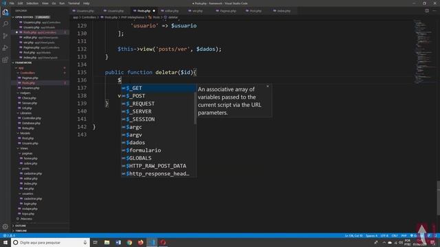 Curso de PHP7 e MVC Aula 52 Deletando Posts do Usuário no Banco de Dados смотреть онлайн
