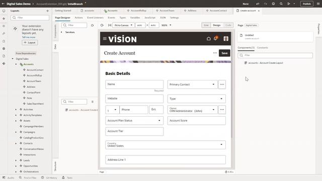 Editing Fusion Cloud Application Page Through UI Navigation - Visual Builder Studio - Digital Sales смотреть онлайн