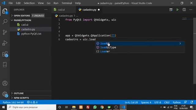 Painel de dados PyQt5 e Python - cadastro fácil смотреть онлайн