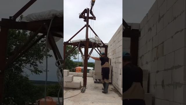 Строительный мини кран для кладки блоков 2 смотреть онлайн