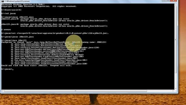 how to solve NoClassDefFoundError in java смотреть онлайн
