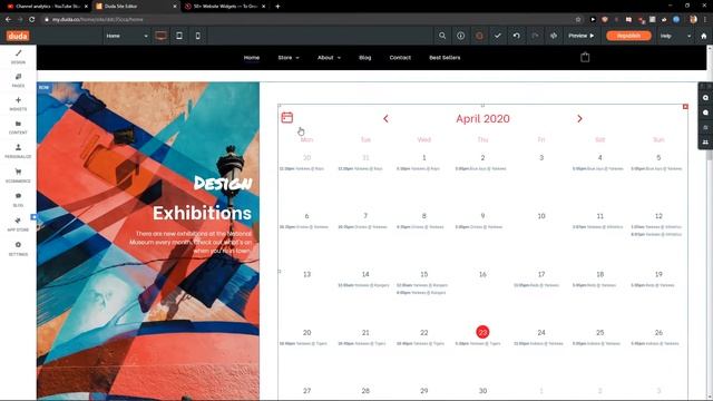 How To Add Event Calendar In Duda Site Editor смотреть онлайн