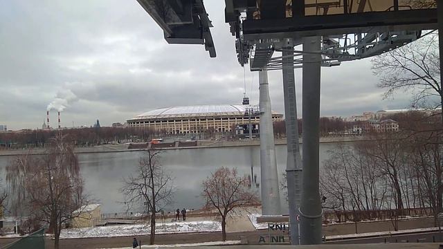 Канатная дорога Воробьёвы горы - Лужники. 27.11.18 смотреть онлайн
