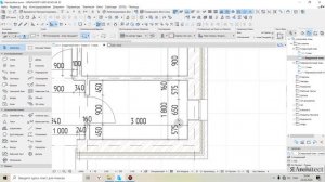 Кладочный план. Стены, размеры, оси. ArchiCAD 22. Урок №6