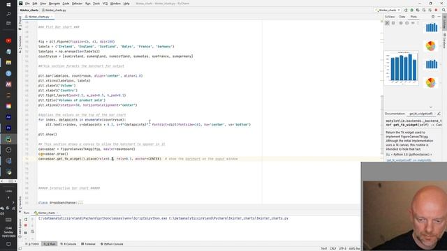 Python Tutorial: How to Create Charts in Tkinter [Pie chart, Bar chart, Line chart] смотреть онлайн