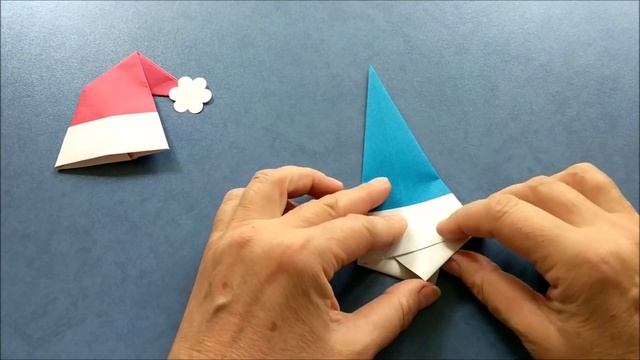 How to make a Santa Claus hat | Origami DIY | Шапка Санта Клауса смотреть онлайн
