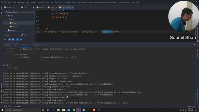 Flask Celery + Redis + Queue Understanding How Celery Works | Background Process смотреть онлайн