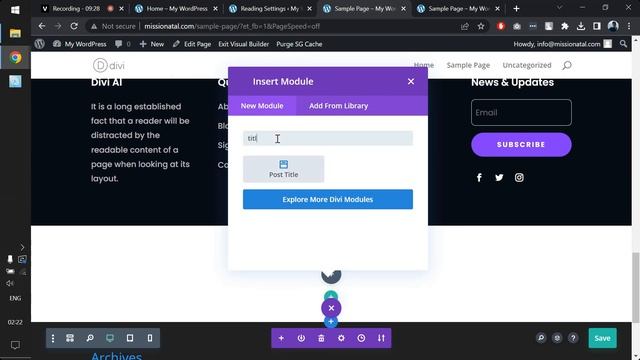 WordPress Website Using Divi Theme Builder | WordPress Projects смотреть онлайн