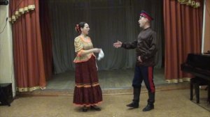 "За долинкой ручейком" шуточная песня в исполнении семейного дуэта Надежды и Владислава Воронченко