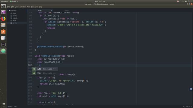 Chatroom in C using Threads | Socket Programming in C смотреть онлайн