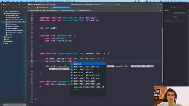 Como fazer CADASTRO E LOGIN com FIREBASE E SWIFT para IOS смотреть онлайн