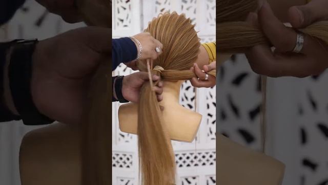 Lace braid hairstyle short tutorial ✌️✌️ смотреть онлайн