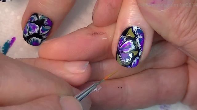 DIY Flower design | Flower Nail Art for Short Nails Tutorial смотреть онлайн