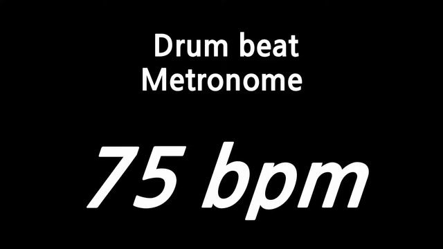75 bpm metronome drum смотреть онлайн