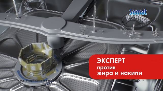 Очиститель Somat - позаботься о своей посудомоечной машине! смотреть онлайн