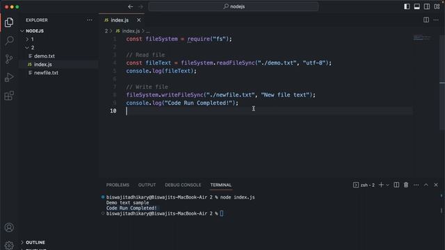 Node.js Core Modules and File System: Exploring Synchronous and Asynchronous Operations смотреть онлайн