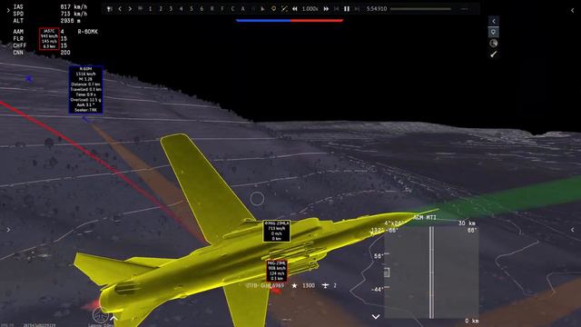 MiG 23 MLA 4 kill game SENSOR VIEW смотреть онлайн