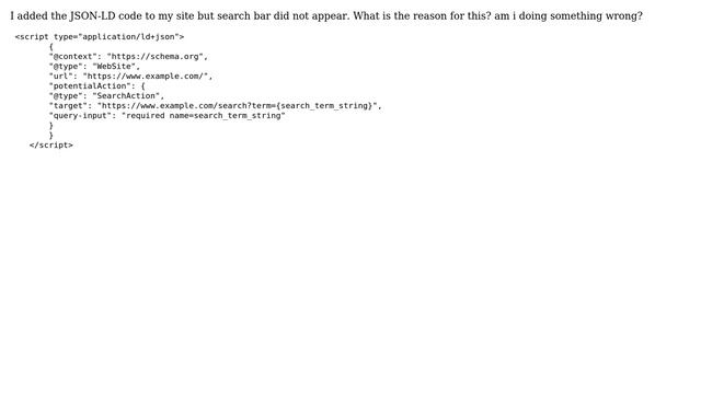 Sitelink search box does not appear on Google after adding JSON-LD SearchAction to my site... смотреть онлайн