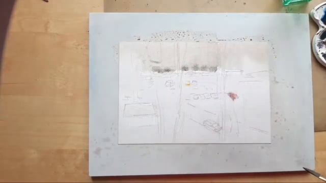 Рисуем заоконное. Вместе с Pinax. Watercolor window view. смотреть онлайн