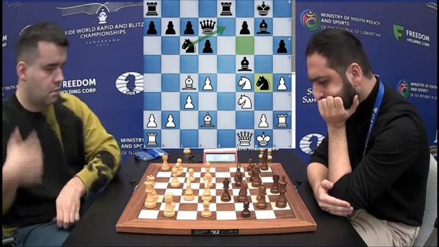 Ian Nepomniachtchi Vs A R Saleh Salem |World Blitz Chess Championship 2023.