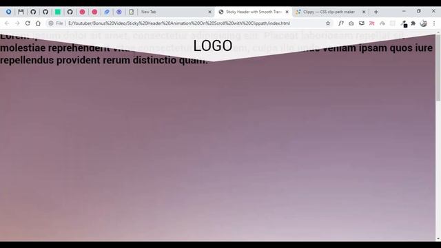 Sticky Header With Smooth Transition On Scroll Using HTML, CSS & JQUERY смотреть онлайн