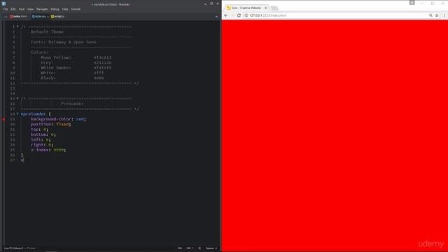 Creative Website Using HTML5, CSS3, jQuery & Bootstrap: Apply CSS Preloader смотреть онлайн