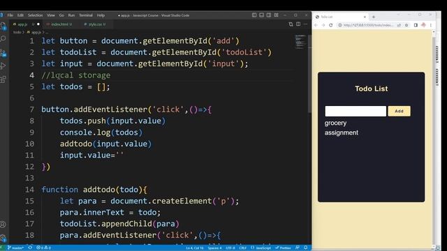 To Do List Project using Local Storage | JavaScript Course | Logic First Tamil смотреть онлайн